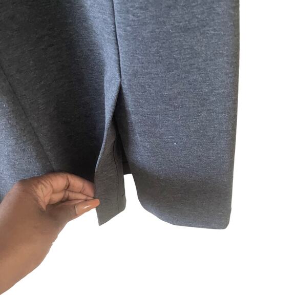 QOR Ponte Sheath Dress Womens XS Heather Gray Sleeveless Simple Basic Classic - Picture 3 of 10
